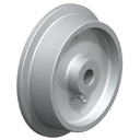 Wheel series 150mm flanged cast iron 20mm bore hub length 52mm plain bearing 1000kg