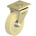 LS series 300x80mm swivel top plate 255x200mm castor with cast nylon ball bearing wheel 6000kg