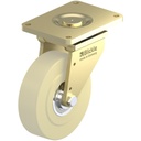 LS series 400x110mm swivel top plate 400x300mm castor with cast nylon ball bearing wheel 12000kg