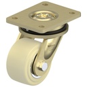 LS series 100mm swivel top plate 140x110mm castor with cast nylon ball bearing wheel 1500kg