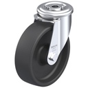 LIR series 125mm swivel bolt hole 13mm castor with heat resistant thermoplastic plain bearing wheel 150kg