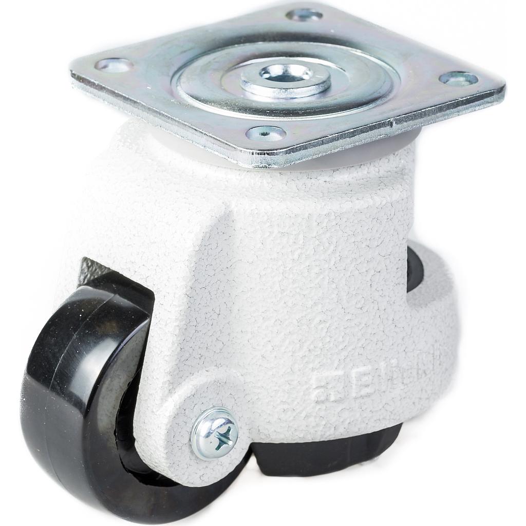 Levelling series HRSP-POA 72G 72mm swivel top plate 95x95mm castor with nylon plain bearing wheel 1000kg