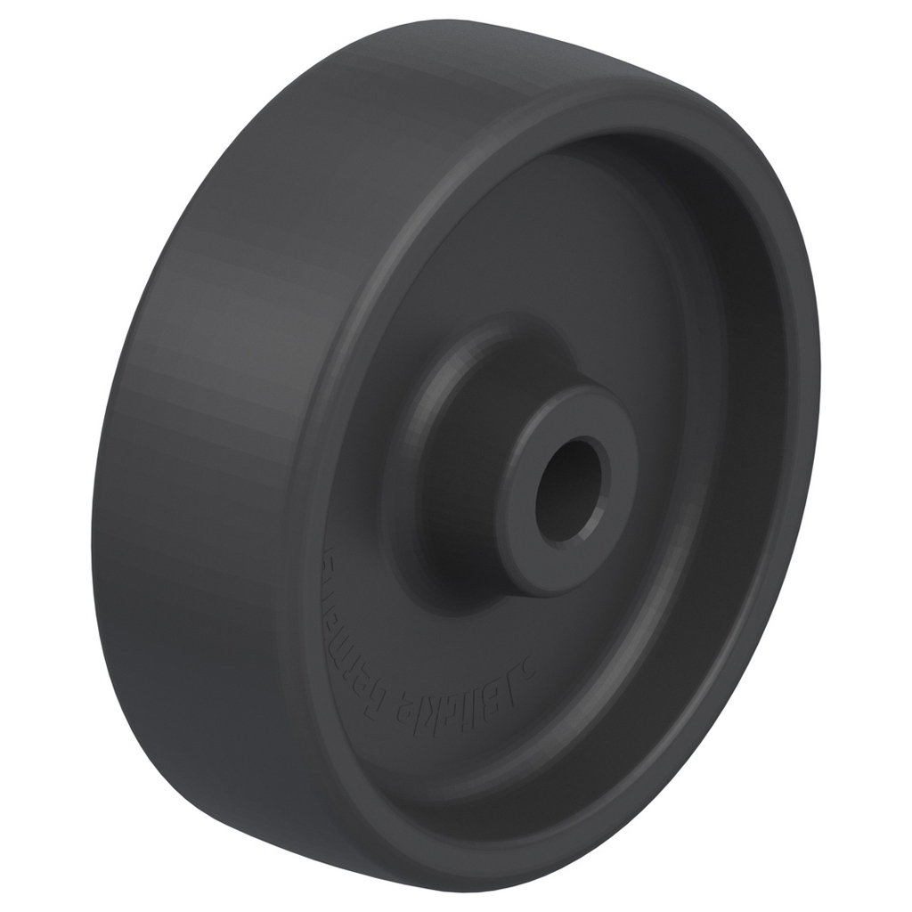 Wheel series 125mm heat resistant thermoplastic 15mm bore hub length 45mm plain bearing 180kg