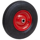 4.80/4.00x8 6ply red steel industrial pneumatic wheel 25x75mm roller bearing 250kg