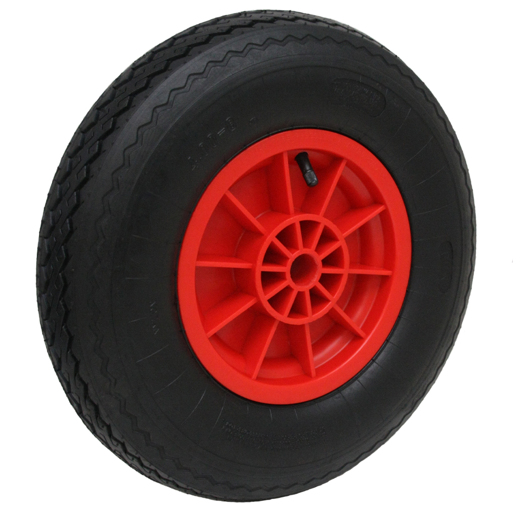 4.80/4.00x8 6ply Industrial Pneumatic wheel plastic rim 20x75mm plain bearing 250kg