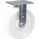 500 series 200mm fixed top plate 140x110mm castor with nylon ball bearing wheel 500kg