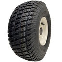 15x6.00-6 4pr Journey P332 grass tyre E-marked on White rim 20mm ball bearing 80mm hub length, 259kg load capacity