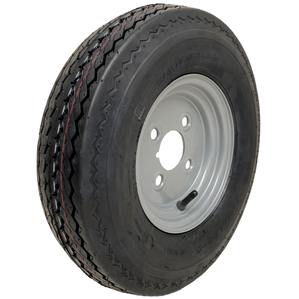 4.80/4.00-8 6ply trailer wheel & tyre assembly 4/101.6/67 (4" PCD)