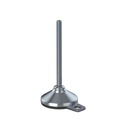 M12x150 Stainless levelling foot 80mm stainless base with anti-vibration rubber pad & fixing tab 1000kg AISI 304/A2