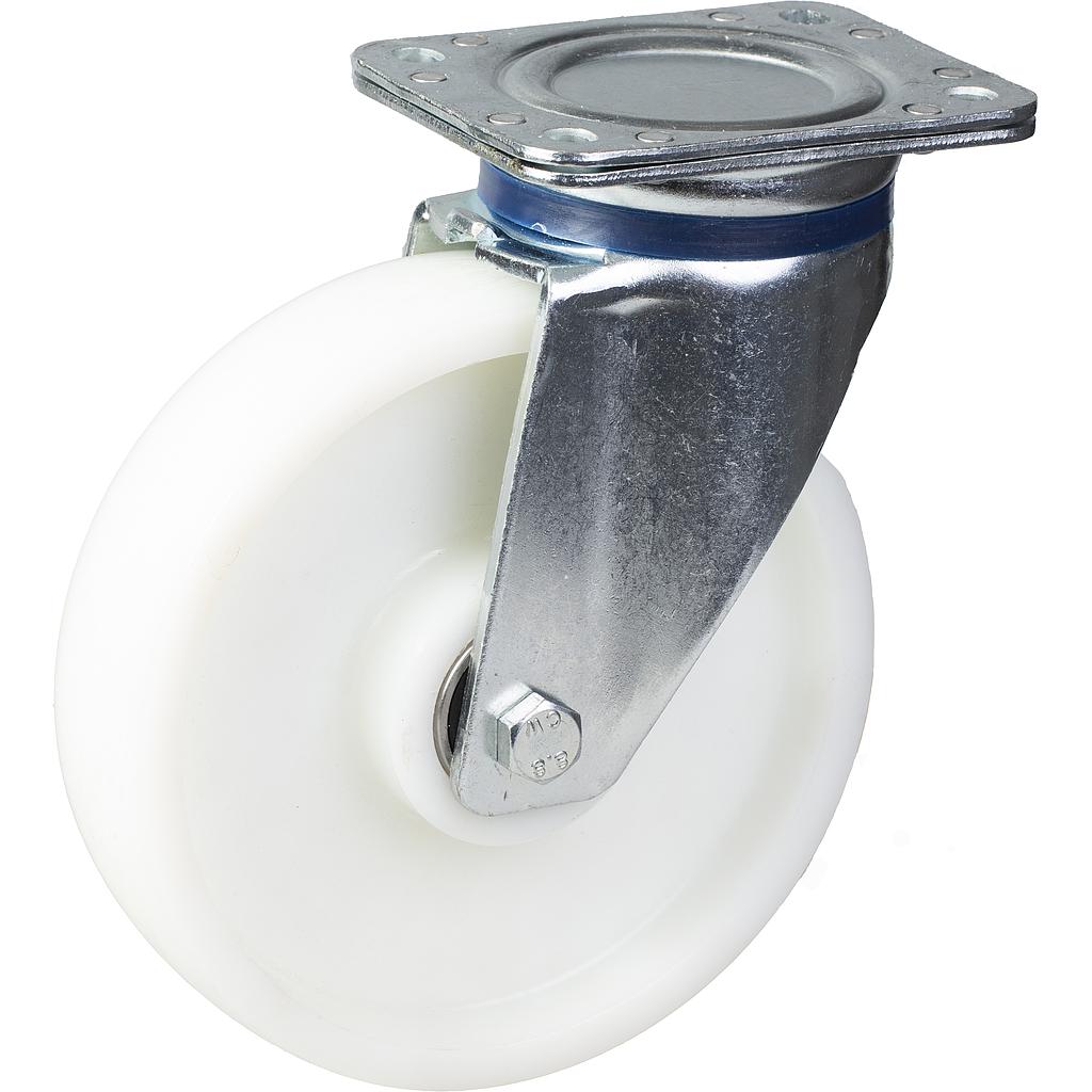 800 series 125mm swivel top plate 135x110mm castor with nylon ball bearing wheel 650kg