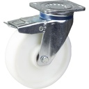 800 series 125mm swivel/brake top plate 135x110mm castor with nylon ball bearing wheel 650kg