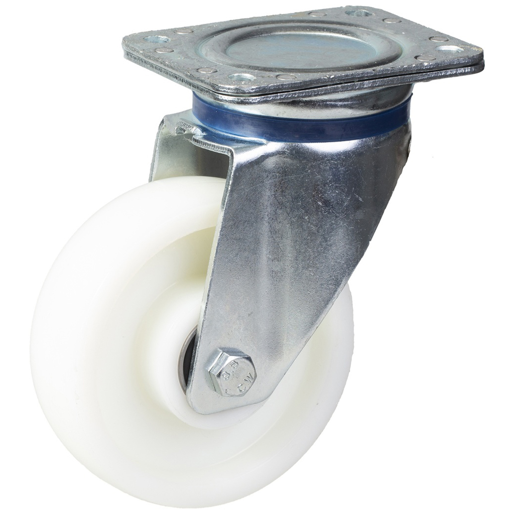 800 series 150mm swivel top plate 135x110mm castor with nylon ball bearing wheel 750kg