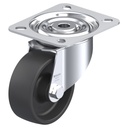 LI series 80mm swivel top plate 100x85mm castor with heat resistant thermoplastic plain bearing wheel 100kg