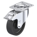 LI series 150mm swivel/brake top plate 140x110mm castor with heat resistant thermoplastic plain bearing wheel 300kg