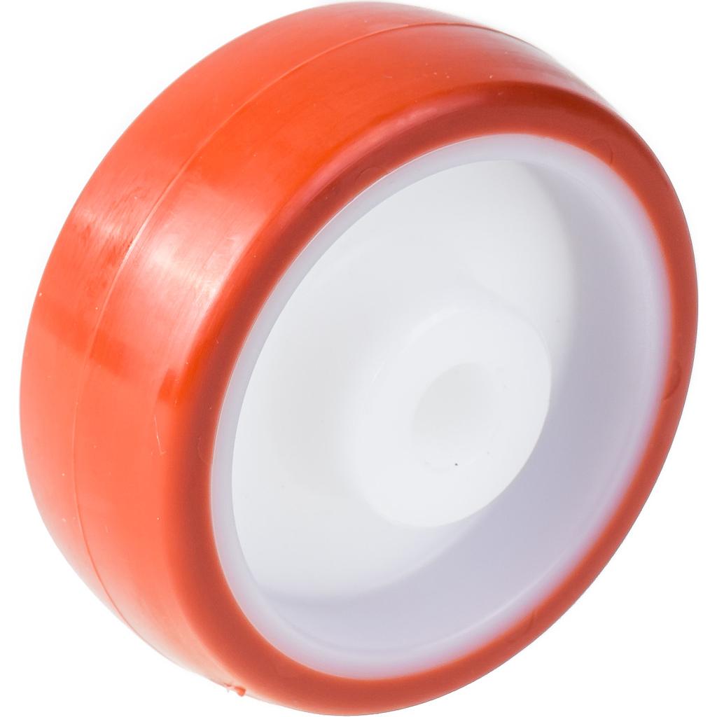 Wheel series 100mm polyurethane on nylon centre 15mm bore hub length 44mm plain bearing 300kg