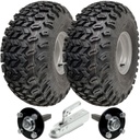 ATV Trailer Kit, 22x11.00-8 4pr P334 Utility tyre, Hub/stub axle 40x40mm, pressed hitch, 900kg load capacity