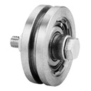 100mm Square groove wheel with 1 ball bearing