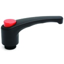 M10 Female Nylon clamping handle (zinc thread)