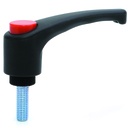 M10x20 Nylon clamping handle (zinc thread)