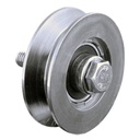 40mm V-groove wheel with 1 ball bearing