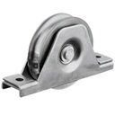 120mm Round groove wheel in support bracket